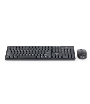 Gembird | Wireless Desktop Set | KBS-W-01_LT | Keyboard and Mouse Set | Wireless | Mouse included | US/LT | Black | Numeric keyp