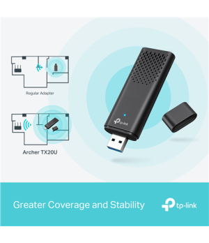 TP-LINK | AX1800 Dual Band Wi-Fi 6 Wireless USB Adapter | Archer TX20U