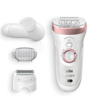 Braun | Silk-épil SensoSmartTM 9-855 | Epilator | Number of power levels 2 | Wet & Dry | White/Pink