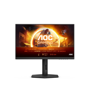 AOC | Gaming Monitor | 27G4X | 27 " | IPS | 16:9 | 180 Hz | 1 ms | 1920 x 1080 pixels | 300 cd/m² | HDMI ports quantity 2 | Blac