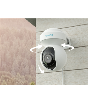 Reolink | 4K Smart WiFi Camera with Auto Tracking | E Series E560 | PTZ | 8 MP | 2.8-8mm | IP65 | H.265 | Micro SD, Max. 256 GB