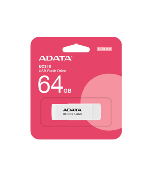 ADATA | USB Flash Drive | UC310 | 64 GB | USB 3.2 Gen1 | White