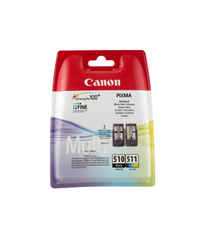 Canon PG-510/CL-511 Colour and Black Ink Cartridges - MultiPack | Canon Canon PG | 2970B010 | Canon PG-510 / CL-511 Multi pack -