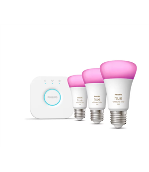 Philips Hue | HueWCA Starter Kit 3pcs, Bridge | E27 | 11 W | White and colored light, 2000K-6500K +16 million colors | Bluetooth