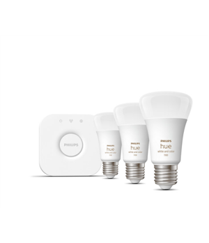 Philips Hue | HueWCA Starter Kit 3pcs, Bridge | E27 | 11 W | White and colored light, 2000K-6500K +16 million colors | Bluetooth