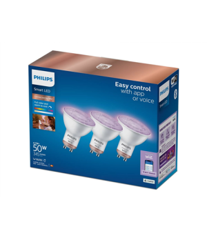 Philips Smart WiFi Spot PAR16 RGB, 3pcs | GU10 | 4.7 W | Full color