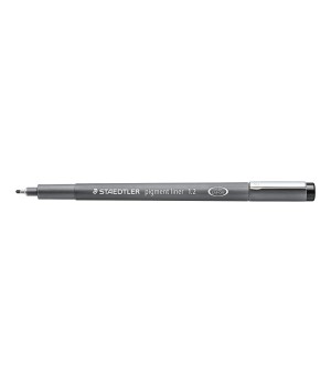 Vienkartinis rašiklis STAEDTLER PIGMENT LINER, 1,2 mm, juodas rašalas