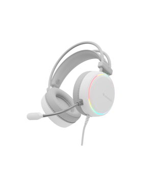 Genesis | On-Ear Gaming Headset | Neon 613 | Built-in microphone | 3.5 mm, USB Type-A | White