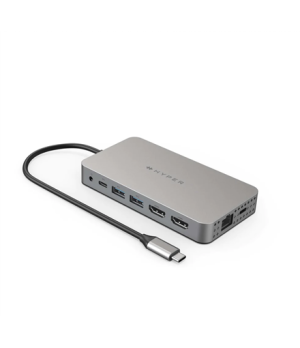 Hyper | HyperDrive Universal USB-C 10-in1 Dual HDMI Mobile Dock | Ethernet LAN (RJ-45) ports 1 | HDMI ports quantity 2