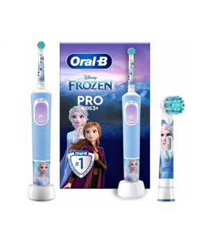 Oral-B | Electric Toothbrush | Vitality PRO Kids Frozen | Rechargeable | For kids | Number of brush heads included 1 | Number of