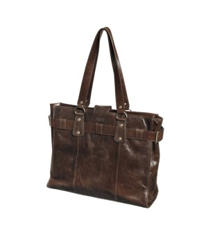 Moteriškas krepšys PIERRE by Elba Exclusive Line 16'', nešiojamam kompiuteriui, ruda sp.