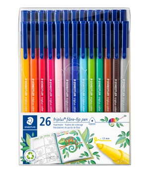 Flomasteriai STAEDTLER Briliant Triplus Colours, 26 spalvos