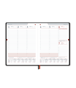 Kalendorius New STANDARD, 2025, A4, raudona