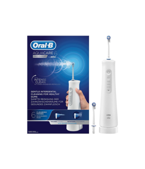 Oral-B Oral Irrigator | Aquacare 6 Pro Expert | 145 ml | Number of heads 2 | White