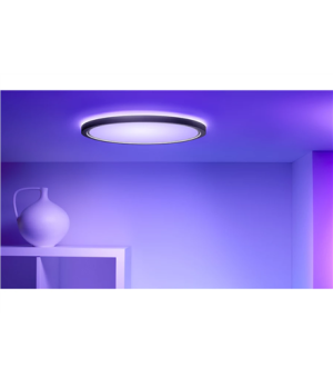 WiZ Smart WiFi SuperSlim Ceiling 545mm, Black | 32 W | 2200-6500 K (RGB)