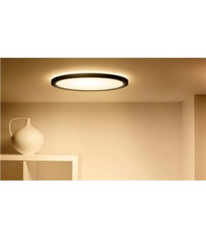 WiZ Smart WiFi SuperSlim Ceiling 545mm, Black | 32 W | 2200-6500 K (RGB)