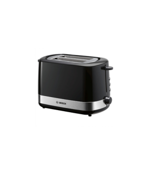 Bosch | Toaster | TAT7403 | Power 800 W | Number of slots 2 | Housing material Plastic | Black/Stainless steel