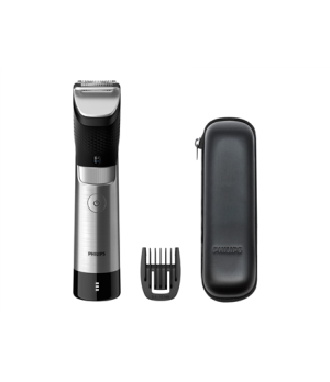 Philips | Beard Trimmer | BT9810/15 | Cordless and corded | Number of length steps 30 | Step precise 0.4 mm | Black/Silver