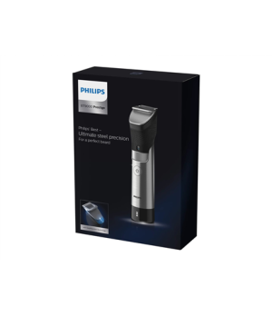 Philips | Beard Trimmer | BT9810/15 | Cordless and corded | Number of length steps 30 | Step precise 0.4 mm | Black/Silver