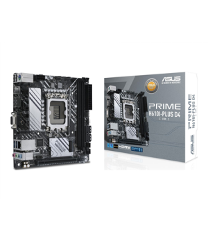 Asus | PRIME H610I-PLUS D4-CSM | Processor family Intel | Processor socket  LGA1700 | DDR4 DIMM | Memory slots 2 | Supported har