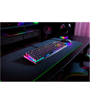 Razer | BlackWidow V4 X | RGB | Gaming keyboard | Wired | RU | Black | Yellow Switch