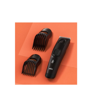 Braun | HC5330 | Hair Clipper Series 5 | Cordless or corded | Number of length steps 17 | Matte Black