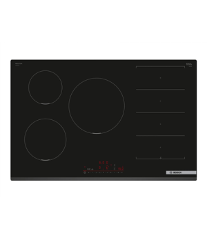 Bosch PXV831HC1E Induction Hob, Number of burners/cooking zones 5, Without frame, Width 80 cm, Black | Bosch