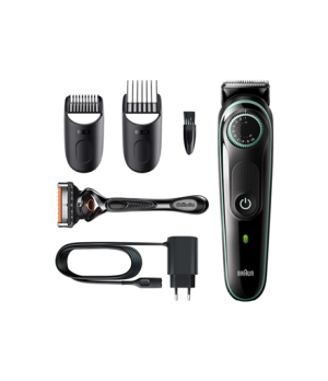 Braun | Beard Trimmer | BT3341 | Cordless and corded | Number of length steps 39 | Black