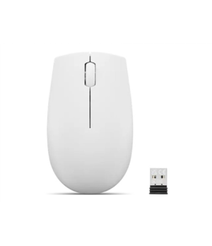 Lenovo | Compact Mouse with battery | 300 | Wireless | Cloud Grey