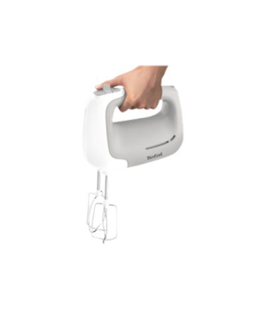 TEFAL | Hand Mixer | HT450B38 | Hand Mixer | 450 W | Number of speeds 5 | Turbo mode | White