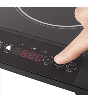 Tristar | Free standing table hob | IK-6178 | Number of burners/cooking zones 1 | Touch control | Black | Induction