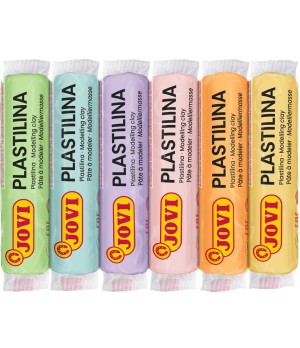 Plastilinas JOVI, 15 g, 6 pastelinės spalvos