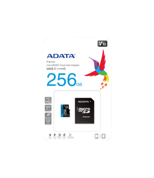 ADATA | UHS-I | 256 GB | microSDHC | Flash memory class 10 | Adapter