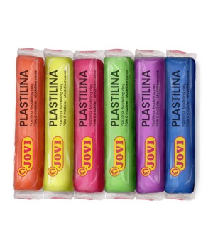 Plastilinas JOVI, 15 g, 6 neoninės spalvos