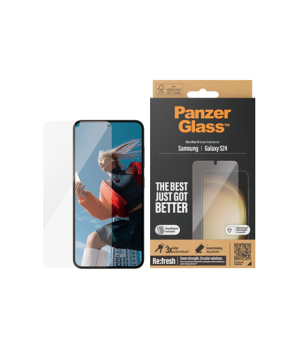 PanzerGlass | Screen protector | Samsung | Galaxy S24 | Polyethylene terephthalate (PET) | Transparent | Ultra-Wide Fit wA