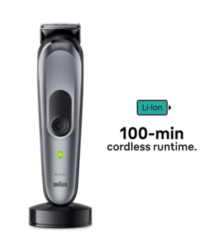 Braun | All-in-one Trimmer | MGK7420 | Cordless | Number of length steps 13 | Black/Grey