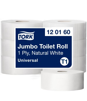 Tualetinis popierius TORK UNIVERSAL JUMBO T1,120160, 1 sl., 9.7 cm x 480 m, nebalintas