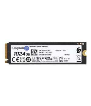 Kingston | SSD | KC3000 | 1024 GB | SSD form factor M.2 2280 | Solid-state drive interface PCIe 4.0 NVMe M.2 | Read speed 7000 M