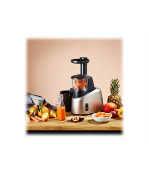 TEFAL | Slow Juicer | ZC255B38 | Type Electric | Silver/ black | 200 W | Extra large fruit input | Number of speeds 2 | 82 RPM