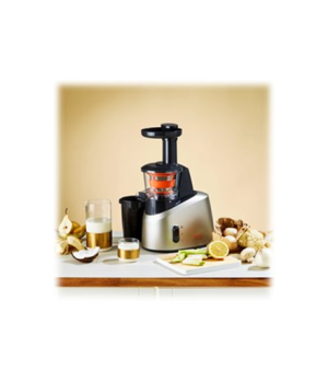 TEFAL | Slow Juicer | ZC255B38 | Type Electric | Silver/ black | 200 W | Extra large fruit input | Number of speeds 2 | 82 RPM