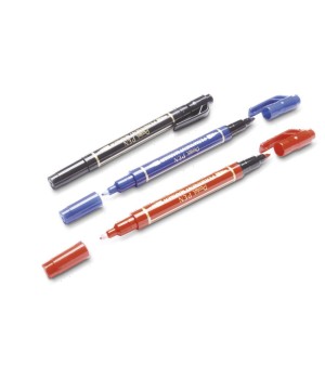 Permanentinis žymeklis Pentel Tool Twin Tip N75W, 0,3–1,2 mm, 3 vnt., įvairios spalvos