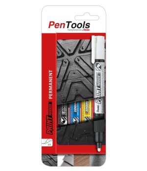 Permanentinis Žymeklis Pentel Tool Paint MMP20, 3mm, 4 vnt, įvairių spalvų