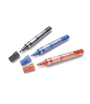 Permanentinis Žymeklis Pentel Pen N60, 1,5 - 7 mm, 4 vnt., įvairių spalvų