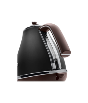 Delonghi | Icona Vintage | KBOV2001BK | Standard kettle | 2000 W | 1.7 L | Stainless steel | 360° rotational base | Black