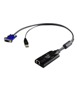 Aten USB VGA Virtual Media KVM Adapter | Aten | 1 x RJ-45 Female,1 x USB Type A Male 1 x HDB-15 Male | Adapter | USB VGA Virtual