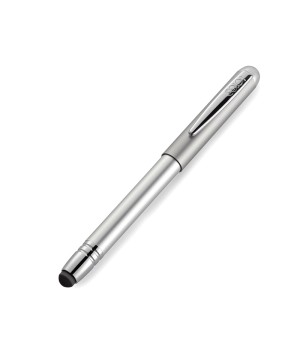 Antspaudas-rašiklis su jutikliniu rašikliu COLOP ALU Magnet, sidabro sp., juoda pagalvėlė