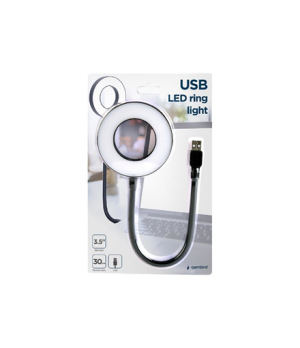 Gembird NL-LEDRING-01 USB LED ring light | White 6500K | N/A