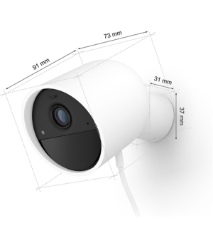 Philips Hue | Secure Wired Camera | Bullet | IP65 | White