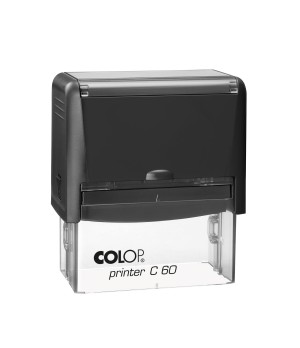 Antspaudas COLOP Printer C60, juodas korpusas, bespalvė pagalvėlė