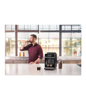 Philips | Espresso Coffee maker | EP2224/40 | Pump pressure 15 bar | Built-in milk frother | Fully automatic | 1500 W | Black